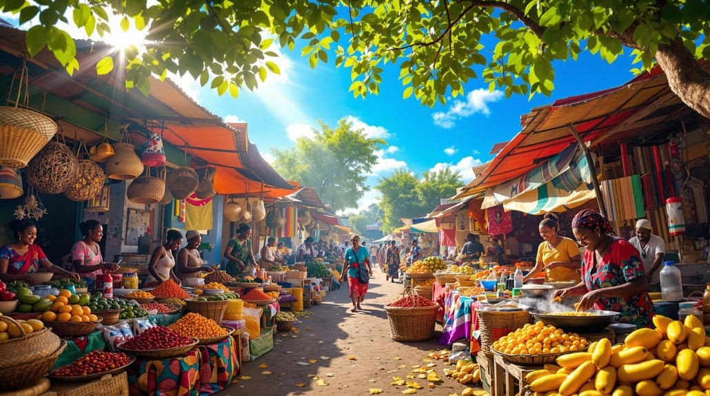 african food and craft markets