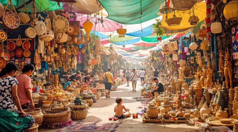authentic crafts or souvenirs