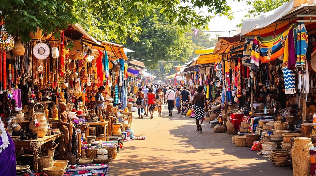 traditional african crafts markets