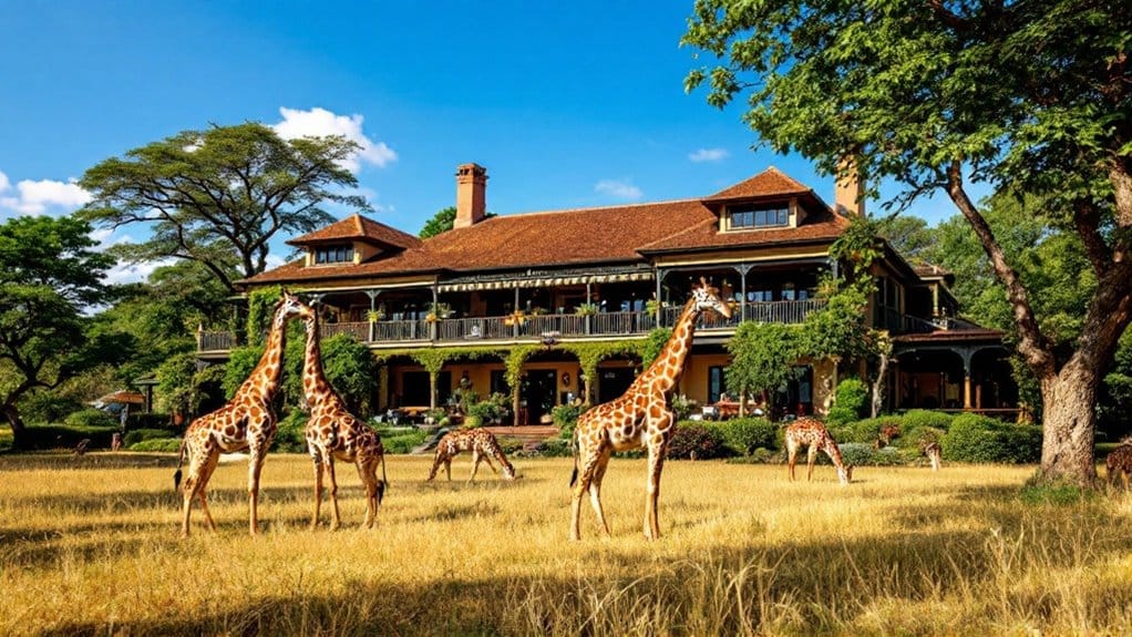 giraffe themed luxury hotel experience