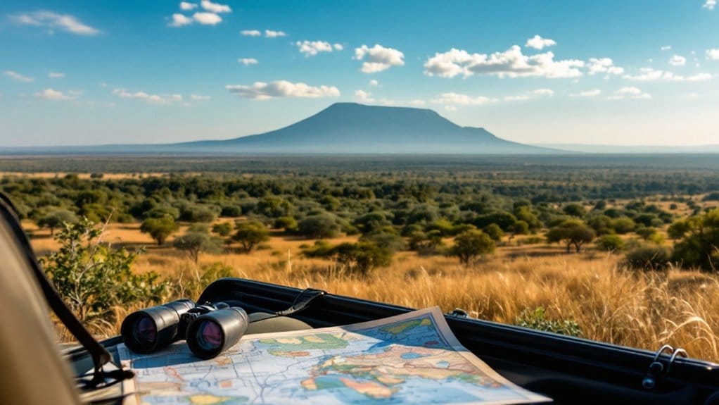 select your safari location