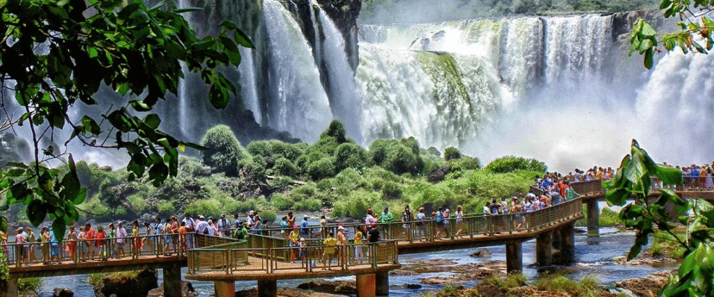 Uganda waterfall attraction